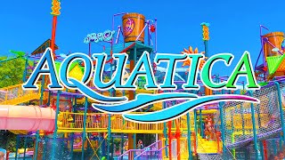 Aquatica Orlando Water Park 2024 Florida  Walking Tour [upl. by Nicolina]