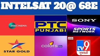 intelsat 20 at 68°E dish setting intelsat 20 new update 2024 intelsat 68e channel list today [upl. by Anuska]