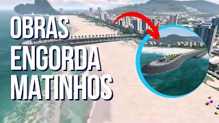 Matinhos  Engorda da praia  ANTES e DEPOIS [upl. by Aynatan]