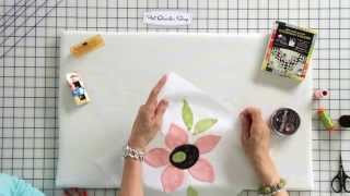 How to Hand Stitch Applique by Jill Finley of Jillily Studio  Fat Quarter Shop [upl. by Ardeed628]