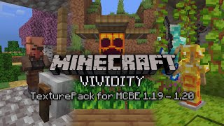 MCPE aesthetic TexturePack 119  120 Vividity [upl. by Azzil310]