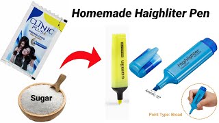 Homemade highlighter penhomemade penHow to make Highlighter Pen at homediy highlighter pendiypen [upl. by Ulu]