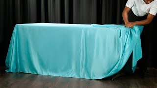 60 Second Drape Tie for Rectangular Tablecloths [upl. by Brandwein91]