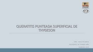 Queratitis punteada superficial de Thygeson [upl. by Muriel]