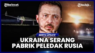 SERANGAN DRONE UKRAINA HANCURKAN PENYULINGAN ALKOHOL RUSIA [upl. by Fechter]