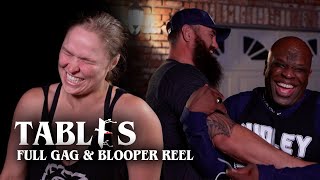 Ronda Rousey And Crew Bust Up On The TABLES Gag Reel [upl. by Koenig]