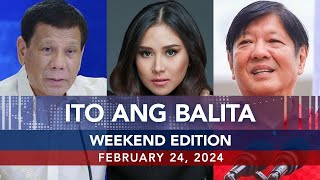 UNTV Ito Ang Balita Weekend Edition  February 24 2024 [upl. by Annauqal]