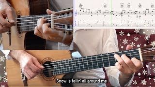 Merry Christmas Everyone 🎸 fingerstyle guitar lesson tab [upl. by Amelus]