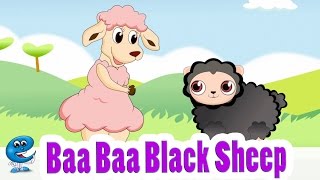 Baa Baa Black Sheep with Lyrics  Kids Songs and Nursery Rhymes by EFlashApps [upl. by Gnilhsa]