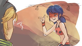 Miraculous Ladybug Comic by Baraschino Break Dance AU  First Day [upl. by Arianie]