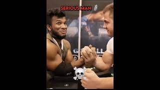 Arm wrestling Levan vs Irakli  armwrestling levansaginashvili edit shorts [upl. by Ludewig666]