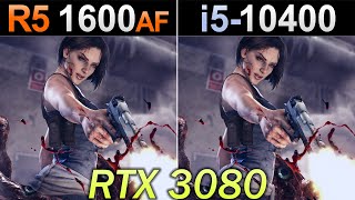 Ryzen 5 1600 AF Vs i510400  RTX 3080  1080p and 1440p Gaming Benchmarks [upl. by Urian]