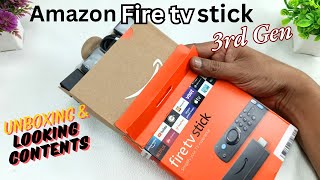 New Amazon Fire tv stick 3rd Gen Unboxing amp See what we get [upl. by Franni]