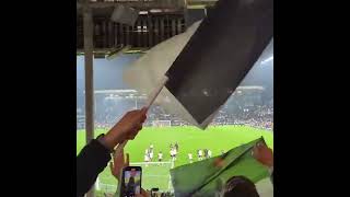 Fulham fans singing and celebrating in the Hammersmith end after beating Brentford 21 ffc fulham [upl. by Odracir]