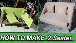 How to make 2 seater sofa  simplysofas  Beautiful sofa set 🔥🇮🇳 [upl. by Flanigan127]