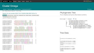 Multiple Sequence Alignment and Phylogeny using Clustal Omega [upl. by Ulund]