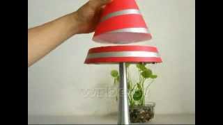 Operate Video  Levitating lampmagnetice floating lamp W6082 [upl. by Alil944]