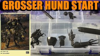 Maschinen Krieger Großer Hund from Hasegawa Snap Building Start pt 2 [upl. by Heller]