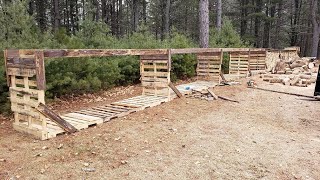 Firewood Rack Build  Low Cost [upl. by Schlosser]