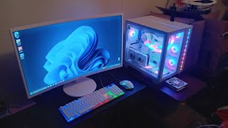 Building an All White GamingVideo Editing PC for 550 [upl. by Ardnoid825]