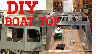 DIY BOAT TOP BUILD WALK THROUGH [upl. by Lerraf127]