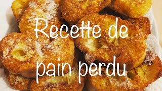 Recette rapide et facile  Pain perdu [upl. by Mun]