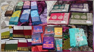 Rs 275 Deepavali Sarees Godown Street Shopping [upl. by Mahsih]