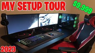 MY 2023 GAMING SETUP TOUR 9999 [upl. by Elitnahc]