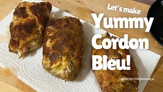 Easy FRIED CORDON BLEU  Pambaon Ideas  Chicken Recipe  Potluck Ideas  BrezelFromManila [upl. by Ahsieuqal454]