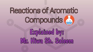 Reactions of Aromatic Compounds [upl. by Naxor]