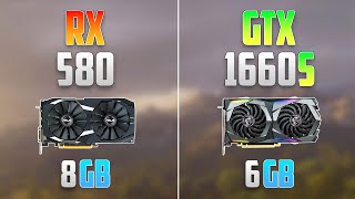 GTX 1660 Super vs RX 580  How Big is the Difference [upl. by Katharina]