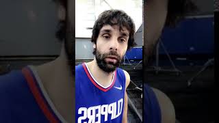 Milos Teodosic introduces himself for LA Clippers fans at media day  25092017 [upl. by Keemahs569]