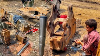 A Very Skilled Mechanic Repaired an Old Soosan SB50 Jack Hammer Awesome Thing [upl. by Haek248]