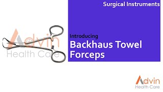 Backhaus Towel Clamp Forceps [upl. by Burwell]