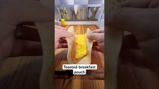 Toasted 🥚🧀 Breakfast Pouch Must try EASY Breakfast Hack food shorts [upl. by Erdnaet81]