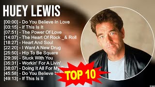 Huey Lewis 2024 MIX  Top 10 Best Songs  Greatest Hits  Full Album [upl. by Rorie]