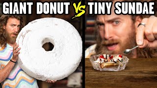 Giant vs Tiny Food Taste Test [upl. by Ynelram]