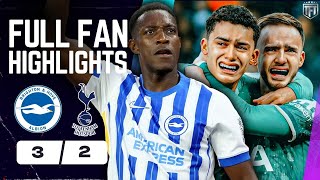 Spurs BOTTLE IT amp COLLAPSE Brighton 32 Totttenham Highlights [upl. by Ziagos]