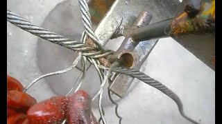 Braided Process for Steel Wire Rope with Round End infinitecraft infinite craft crafttools [upl. by Adnilreh]