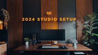 My 2024 Studio Setup Tour  Creator Workspace [upl. by Sialac255]