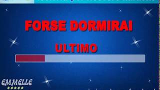 forse dormirai base karaoke Ultimo emmelle karaoke [upl. by Ahsa327]