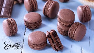 French Chocolate Macarons Recipe [upl. by Len]