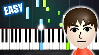 Mii Channel Theme  EASY Piano Tutorial by PlutaX [upl. by Shandra]