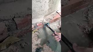 Remove Mud Clogged Culvert Pipe Drain Water unclog drain remove culvert shorts [upl. by Aniz]