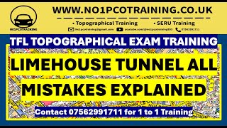 LIMEHOUSE LINK TUNNEL ALL MISTAKES EXPLAINED IN DETAIL JANUARY 2024 TFL TOPOGRAPHICAL EXAMSERU [upl. by Lillie650]