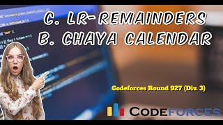 c LRremainders B Chaya Calendar  Codeforces Round 927 Div 3  Explanation in Hindi  Code [upl. by Pedrotti]