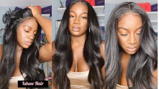 2 MONTHS LATER  Ishow Beauty Hair 26 inch Body wave Lace frontal Wig [upl. by Rafferty]