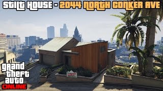 GTA 5 Online PS4  Stilt House 2044 North Conker Ave Tour [upl. by Alaric888]