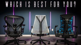 The Ultimate Herman Miller Gaming Chair Buying Guide Gaming Aeron vs Gaming Embody vs Gaming Sayl [upl. by Odrarej]