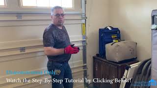 Garage Door Installation  Demonstration Full Tutorial Below [upl. by Eenej]